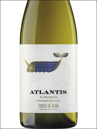 фото вино Atlantis Hondarrabi Zuri Txakoli de Alava DO 