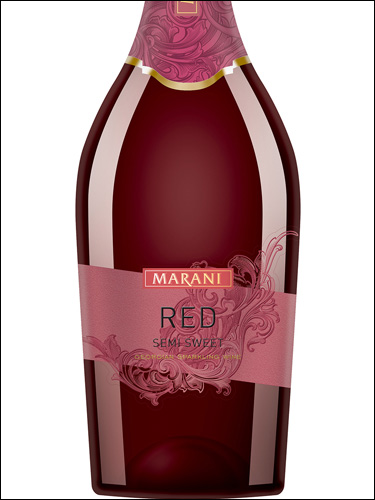 фото Marani Sparkling Red Medium Sweet Марани Игристое красное полусладкое Грузия вино красное