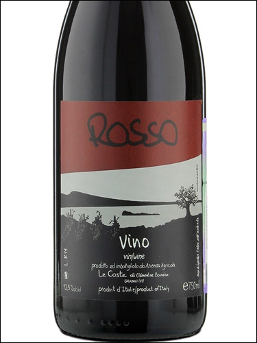 фото Le Coste Rosso Ле Косте Россо Италия вино красное
