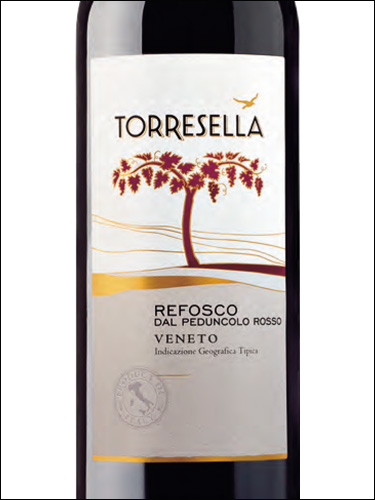 фото Torresella Refosco dal Peduncolo Rosso Veneto IGP Торреселла Рефоско даль Педунколо Россо Венето Италия вино красное
