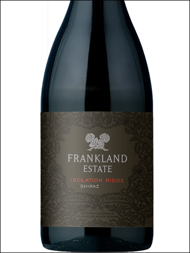 фото Frankland Estate Isolation Ridge Shiraz Франкленд Эстейт Изолейшн Ридж Шираз Австралия вино красное