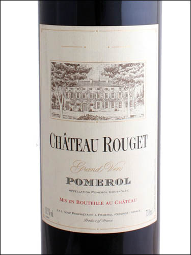 фото Chateau Rouget Pomerol AOC Шато Руже Помроль Франция вино красное