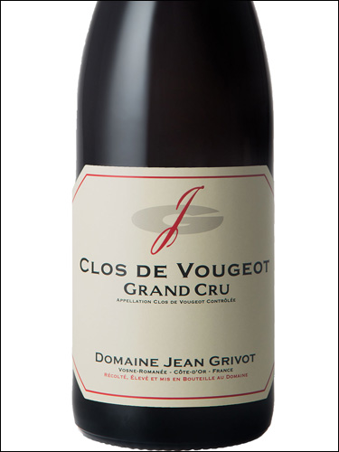 фото Domaine Jean Grivot Clos de Vougeot Grand Cru AOC Домен Жан Гриво Кло де Вужо Гран Крю Франция вино красное