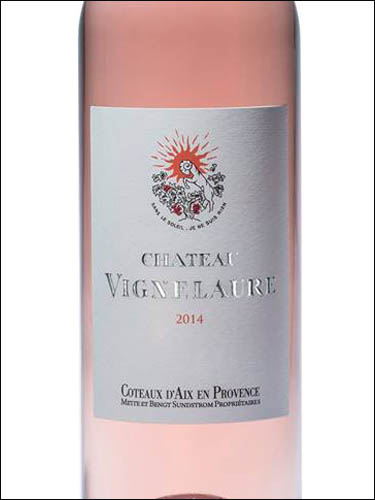 фото Chateau de Vignelaure Rose Coteaux d'Aix-en-Provence AOC Шато де Виньлюр Розе Кото д'Экс-ан-Прованс Франция вино розовое