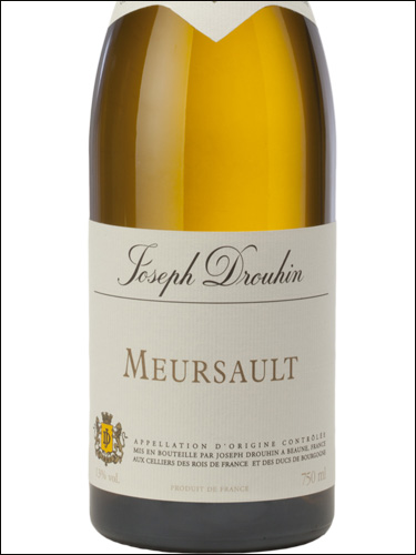 фото Joseph Drouhin Meursault AOC Жозеф Друэн Мерсо Франция вино белое