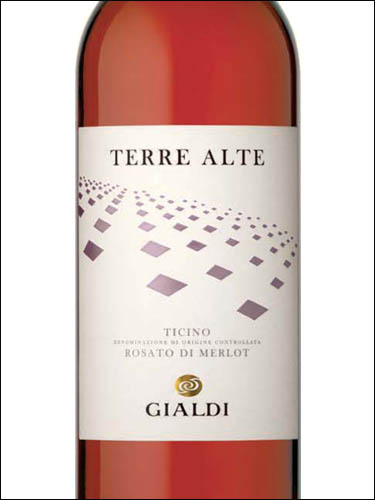 фото Gialdi Terre Alte Rosato di Merlot Ticino DOC Джальди Терре Альте Розато ди Мерло Тичино Швейцария вино розовое