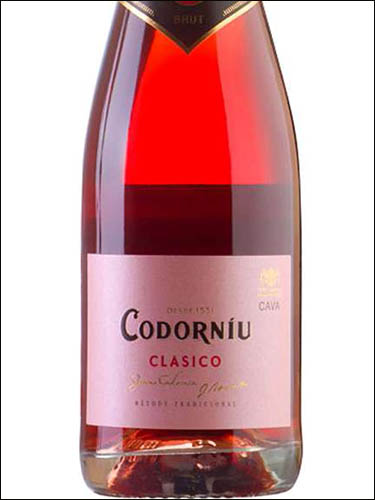 фото Cava Codorniu Clasico Brut Rosado Кава Кодорнью Класико Брют Росадо Испания вино розовое