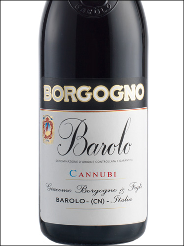фото Borgogno Barolo Cannubi DOCG Боргоньо Бароло Каннуби Италия вино красное