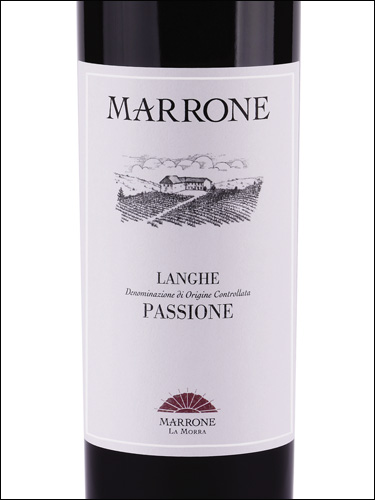 фото Marrone Passione Langhe Rosso DOC Марроне Пассионе Ланге Россо Италия вино красное