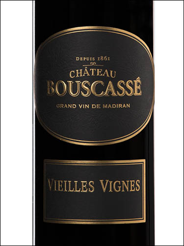фото Chateau Bouscasse Vieilles Vignes Madiran AOC Шато Бускассе Вьей Винь Мадиран Франция вино красное