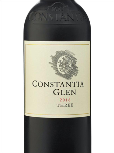 фото Constantia Glen Three Констанция Глен Фри ЮАР вино красное