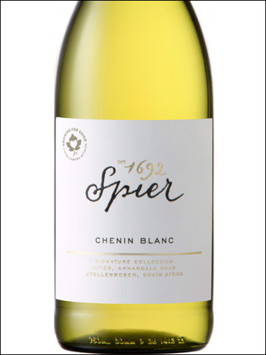 фото Spier Signature Chenin Blanc Шпир Сигнейче Шенен Блан ЮАР вино белое