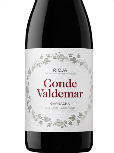 фото вино Conde Valdemar Garnacha Vinas Viejas Tinto Joven Rioja DOCa 