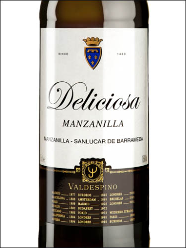 фото Valdespino Manzanilla Deliciosa Вальдеспино Мансанилья Делисиоса Испания вино белое