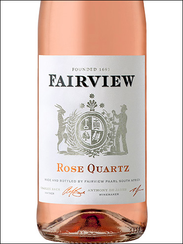 фото Fairview Rose Quartz Фэирвью Розе Кварц ЮАР вино розовое