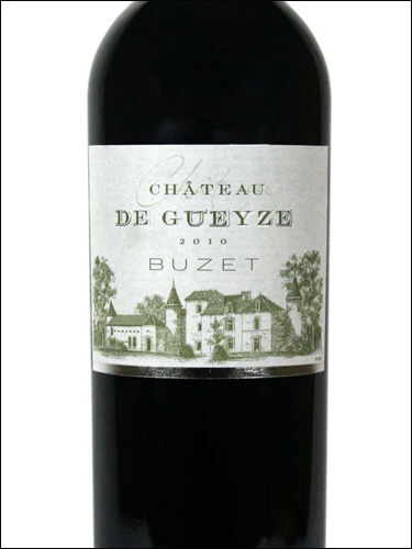 фото Chateau de Gueyze rouge Buzet AOC Шато де Гёз руж Бюзе Франция вино красное