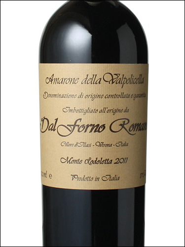 фото Dal Forno Romano Amarone della Valpolicella DOCG Даль Форно Романо Амароне делла Вальполичелла Италия вино красное
