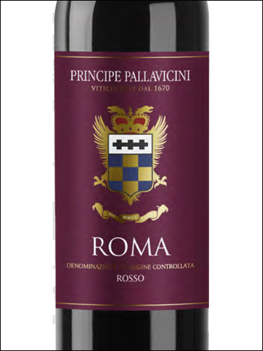 фото Principe Pallavicini Roma Rosso DOC Принчипе Паллавичини Рома Россо Италия вино красное