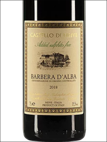 фото Castello di Neive Barbera d'Alba DOC Кастелло ди Нейве Барбеоа д'Альба Италия вино красное