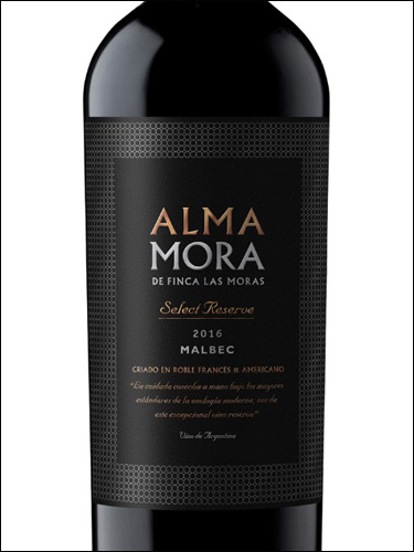 фото Finca Las Moras Alma Mora Select Reserve Malbec Финка Лас Морас Альма Мора Селект Резерв Мальбек Аргентина вино красное