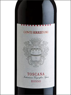 фото Conti Serristori Rosso di Toscana IGT Конти Серристори Россо ди Тоскана Италия вино красное