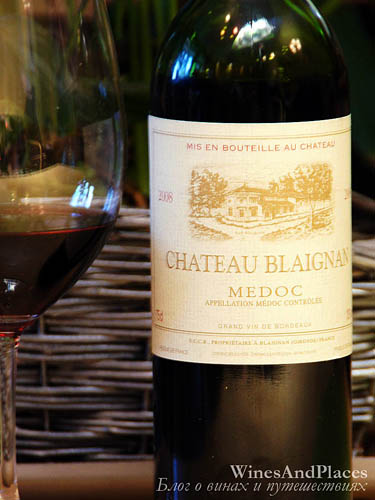 фото Chateau Blaignan Cru Bourgeois AOC Medoc Шато Бленьян Крю Буржуа Медок Франция вино красное