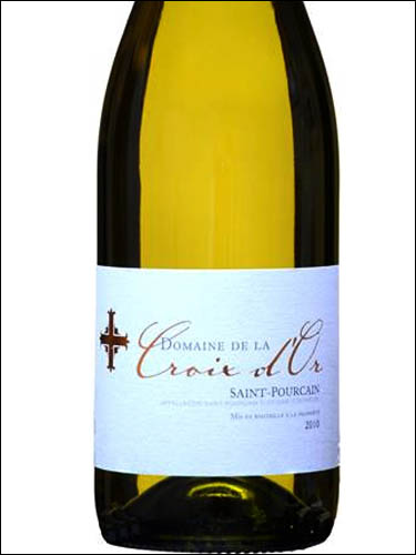 фото Domaine de la Croix d'Or Blanc Sainte-Pourcain AOC Домен де ла Круа де Ор Блан Сен-Пурсен Франция вино белое