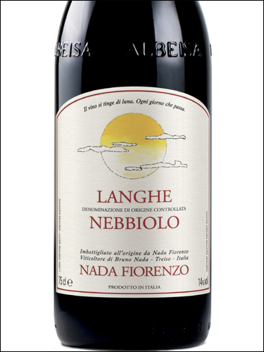 фото Nada Fiorenzo Langhe Nebbiolo DOC Нада Фьоренцо Ланге Неббиоло Италия вино красное