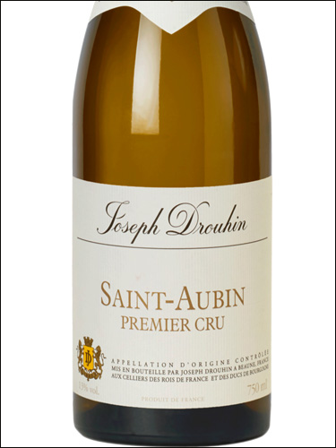 фото Joseph Drouhin Saint-Aubin Premier Cru AOC Жозеф Друэн Сент-Обен Премье Крю Франция вино белое