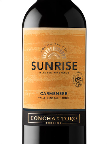 фото Concha y Toro Sunrise Carmenere Конча и Торо Санрайз Карменер Чили вино красное