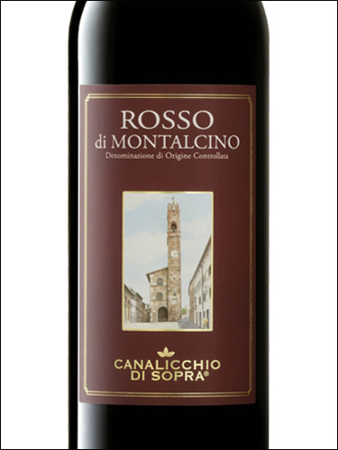 фото Canalicchio di Sopra Rosso di Montalcino DOC Каналиккьо ди Сопра Россо ди Монтальчино Италия вино красное