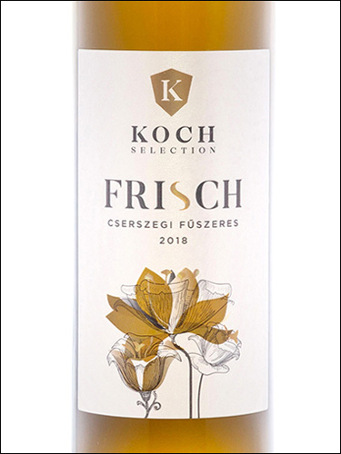 фото Koch Selection Frisch Cserszegi Fuszeres Кох Селекшн Фриш Черсеги Фюсереш Венгрия вино белое
