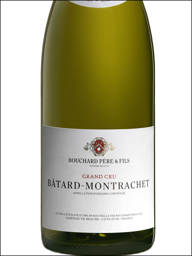 фото Bouchard Pere & Fils Batard-Montrachet Grand Cru AOC Бушар Пэр э Фис Батар-Монраше Гран Крю Франция вино белое