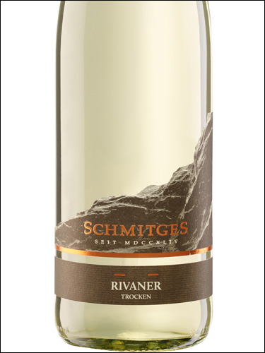 фото Schmitges Rivaner Trocken Шмитгес Риванер Троккен Германия вино белое