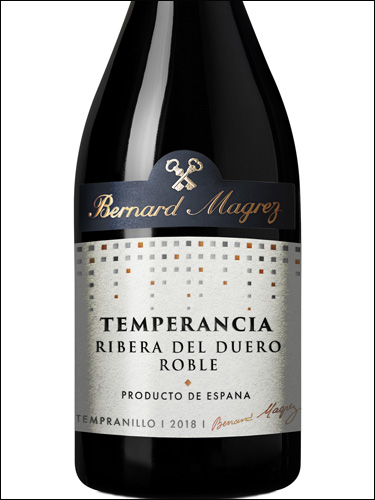 фото вино Bernard Magrez Temperencia Roble Ribera del Duero DO 