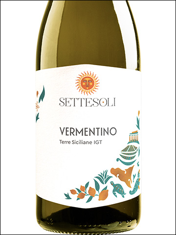 фото Settesoli Vermentino Terre Siciliane IGT Сеттезоли Верментино Терре Сичилиане Италия вино белое