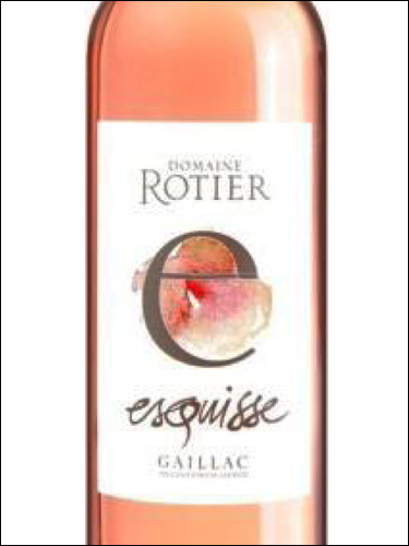 фото Domaine Rotier Esquisse Rose Gaillac AOP Домен Ротье Эскиз Розе Гайак Франция вино розовое