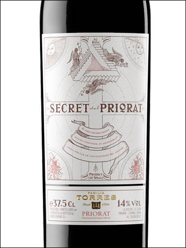 фото Torres Secret del Priorat Priorat DOQ Торрес Секрет дель Приорат Приорат Испания вино красное