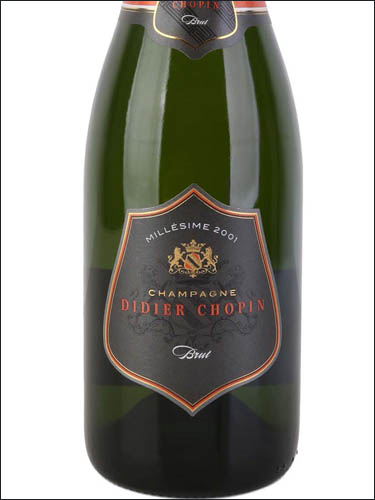 фото Champagne Didier Chopin Brut Millesime Шампанское Дидье Шопен Брют Миллезим Франция вино белое