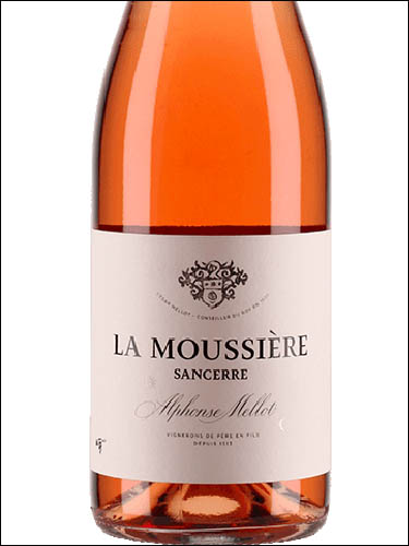 фото Alphonse Mellot La Moussiere Sancerre Rose AOC Альфонс Мелло Ля Муссьер Сансер Розе Франция вино розовое