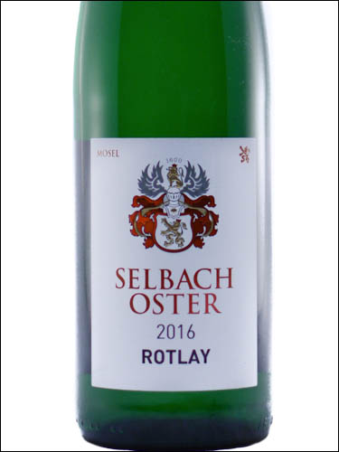 фото Selbach Oster Riesling Rotlay Auslese Зельбах-Остер Рислинг Ротлай Ауслезе Германия вино белое