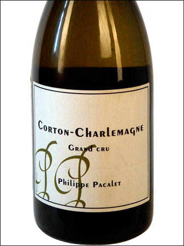 фото Philippe Pacalet Corton-Charlemagne Grand Cru AOC Филипп Пакале Кортон-Шарлемань Гран Крю Франция вино белое