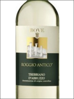 фото Bove Roggio Antico Trebbiano d'Abruzzo DOC Бове Роджо Антико Треббьяно д'Абруццо Италия вино белое