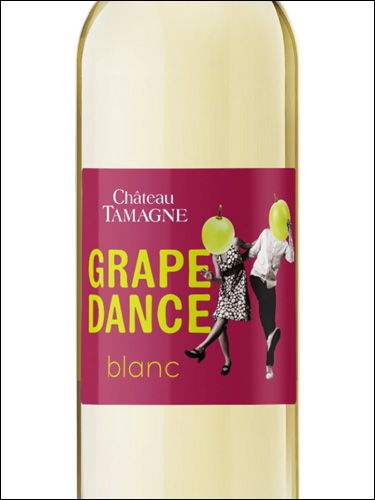 фото Chateau Tamagne Grape Dance Blanc Semi-dry Шато Тамань Грейп Дэнс белое полусухое Россия вино белое