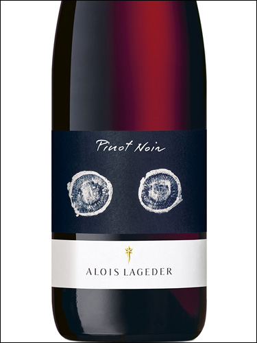 фото Alois Lageder Pinot Noir SudTirol Alto Adige DOC Алоис Лагедер Пино Нуар Зюдтироль Альто Адидже Италия вино красное