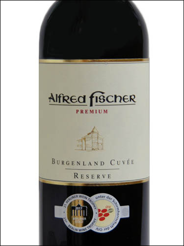 фото Alfred Fischer Cuvee Reserve Burgenland Альфред Фишер Куве Резерв  Бургенланд Австрия вино красное