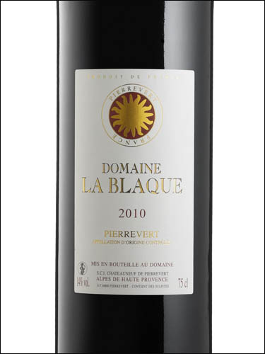фото Domaine La Blaque Tradition Rouge Pierrevert AOC Домен Ла Блак Традисьон Руж Пьеревер Франция вино красное