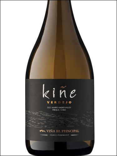 фото Vina El Principal Kine Verdejo Maipo Andes valley DO Винья Эль Принсипаль Кинье Dердехо Долина Майпо Андес Чили вино белое