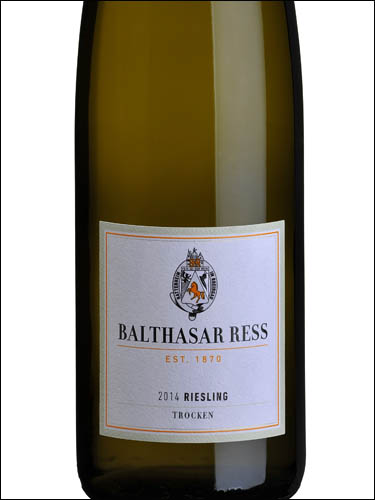 фото Balthasar Ress Riesling trocken Rhein Бальтазар Ресс Рислинг трокен  Рейн Германия вино белое