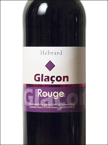 фото Domaine de Coujetou-Peyret Cuvee Glacon Rouge Домен де Кужету-Пере Кюве Гласон Руж Франция вино красное